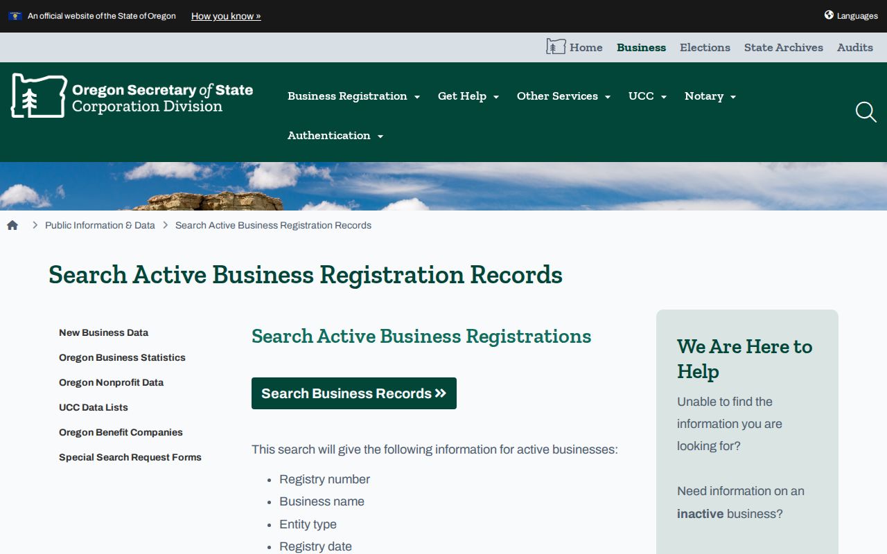 Clackamas County residents directory Oregon active business registration search guidance