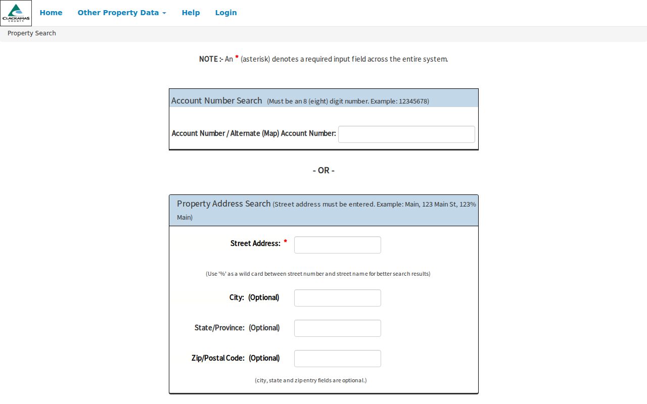 Clackamas County ZIP code directory Ascend address search with ZIP field